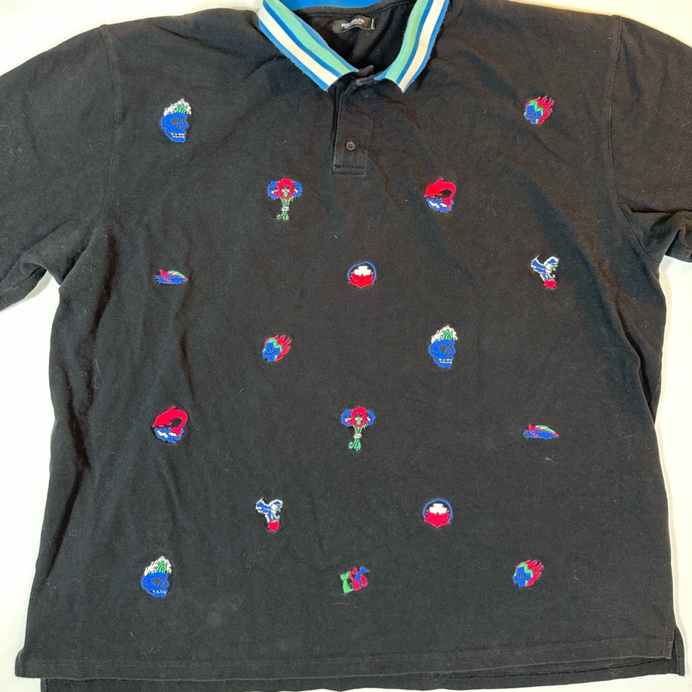 Pink dolphin embroidery polo